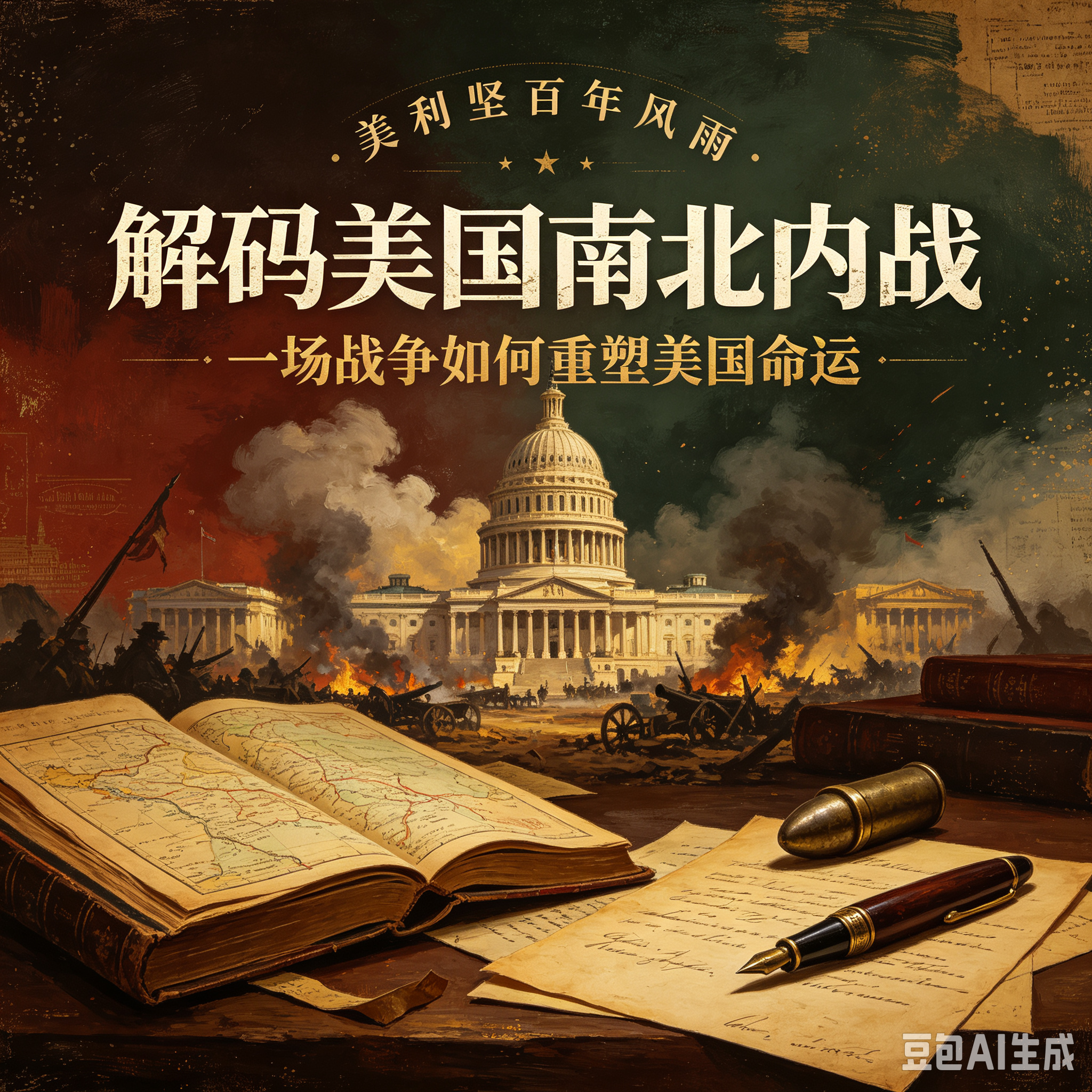 美利坚百年风云：解码美国南北内战